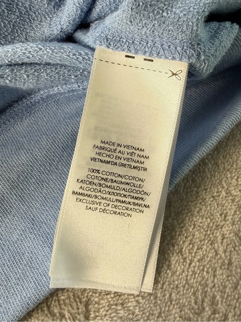 Polo Ralph Lauren Light Blue Full Zip Hoodie Mens 3XLT Big & Tall Sweatshirt